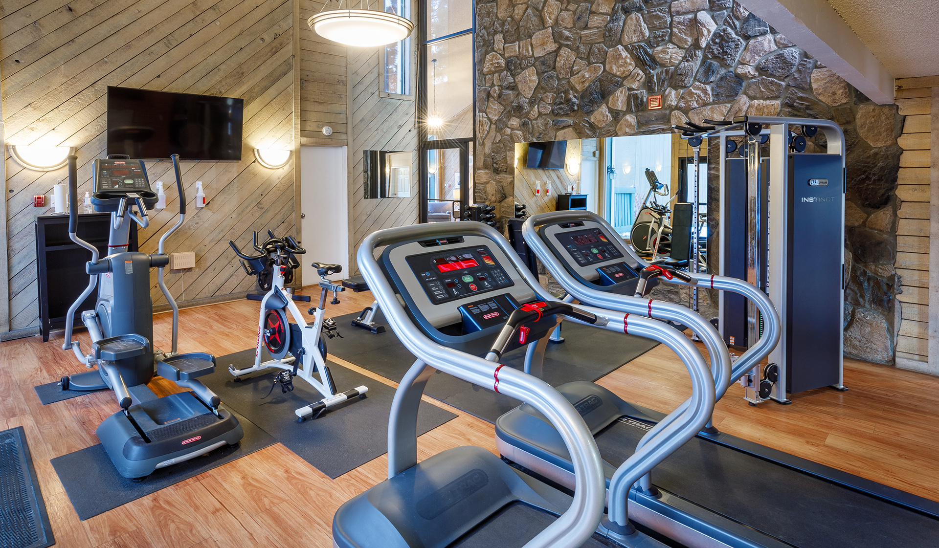 Come in for a workout anytime at our 24-hour fitness center